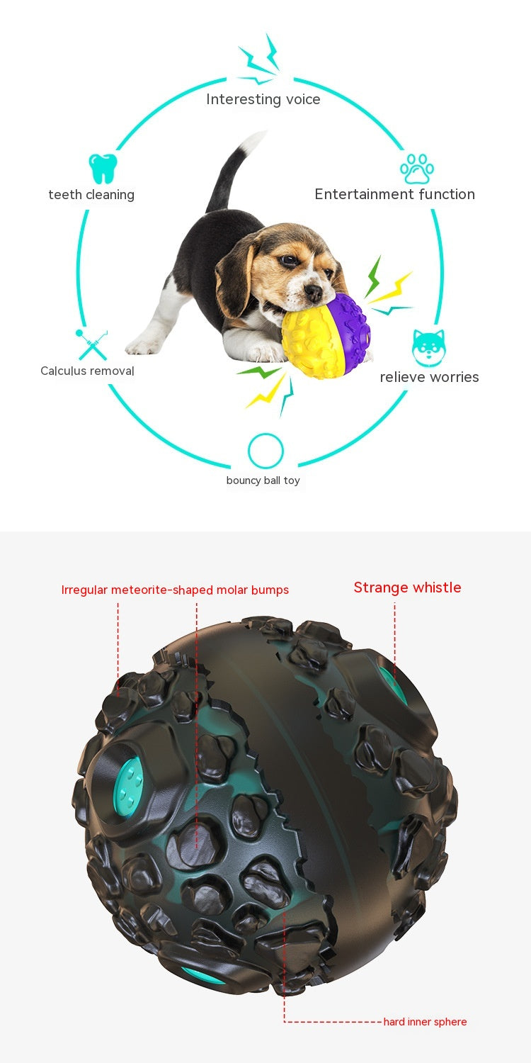 Meteorite Sound Teether Ball Dog Toy for Pets