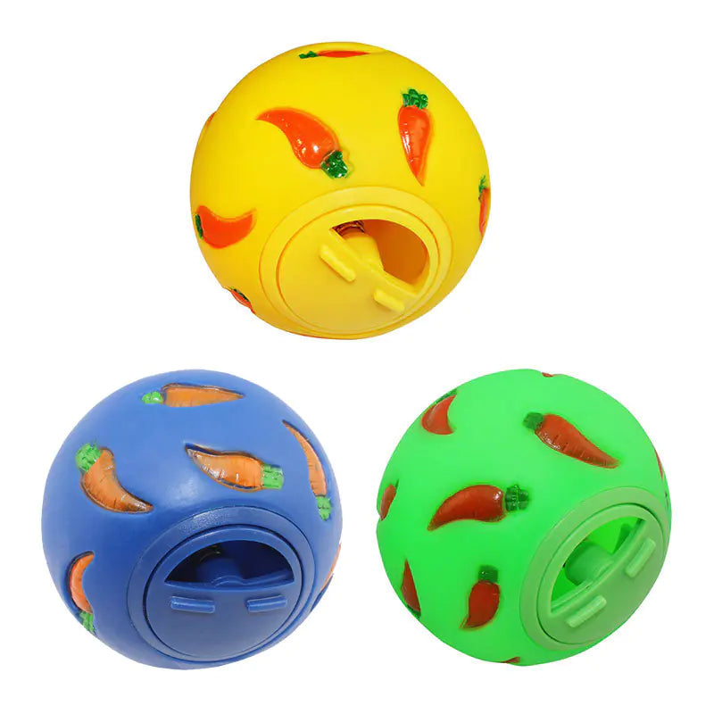 Rabbit Educational Toy with Leaking Ball for Pets