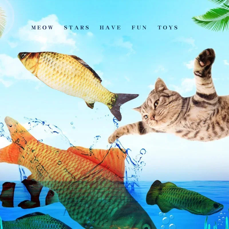 Pet Cat Favor Fish Toy Stuffed Fish Shape